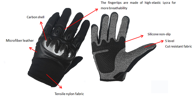 Full-Finger Cut Resistant Gloves