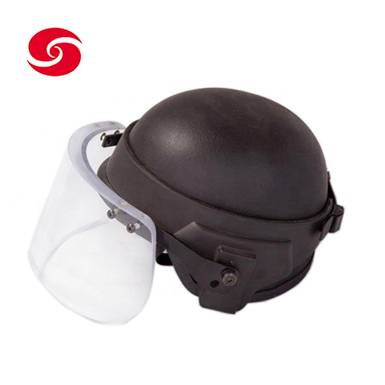 NIJ IIIA Military Bulletproof Helmet Visor Ballistic Face Shield
