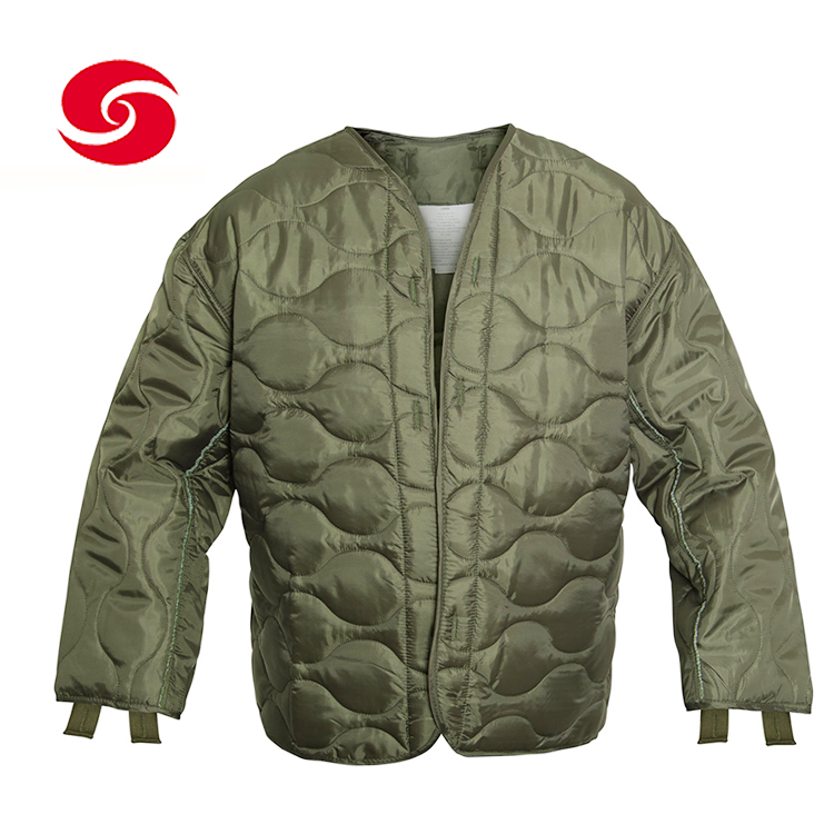 Winter Army Olive Green Quilted Military M65 Field Jacket