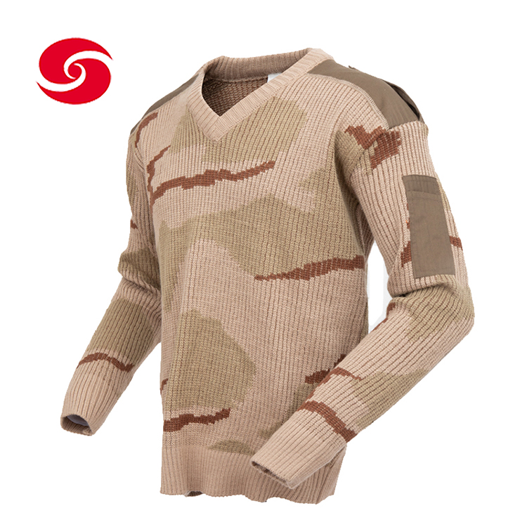 Desert Camouflage Military Jersey Army Pullover