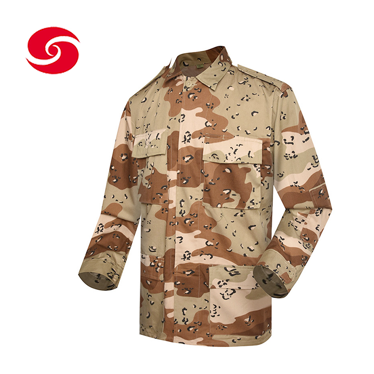 6 Color Desert Camouflage Military Combat Bdu Uniform