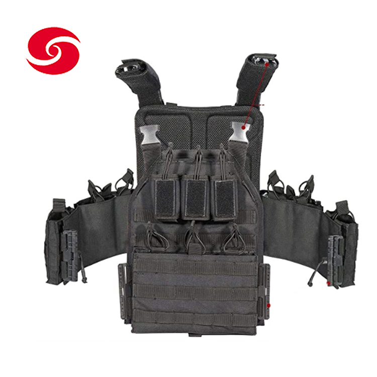 Military Black Quick Release Tactical Outdoor Plate Carrier Vest