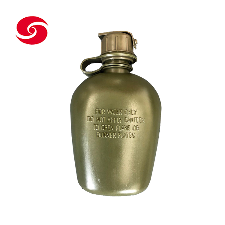 0.8L Army Green Military HPPE Plastic Water Bottle