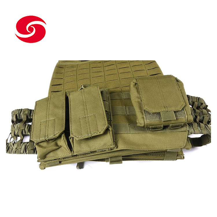 Olive Green Laser Cut Military Tactical Molle Vest